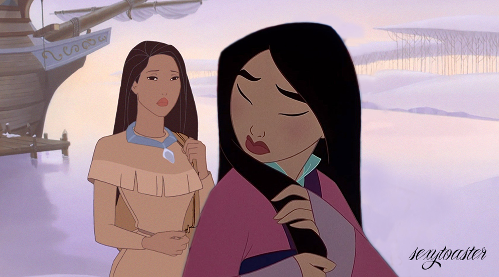 Mulan, Boo, and Pocahontas - Page 2 Pocahontas_x_mulan_by_sexytoaster-d7r473i