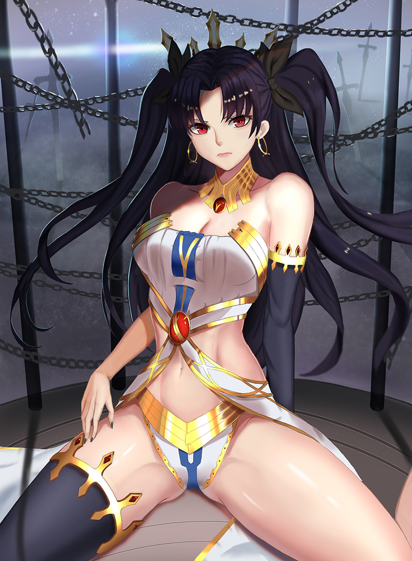 Gilgamesh's Wizard Tower __ishtar_and_toosaka_rin_fate_grand_order_and_fate_by_rachelrenston-dbh21bo