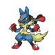 RATE MY TEAM ! - Page 2 Megalucario_sprite_by_yami11-d6hdjox
