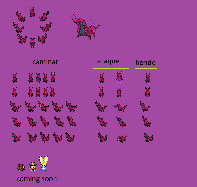 Mejora de Sprites de Combate: 5ta generación y Mega pkmn - Página 14 Scolipede_sprite_by_blaner-d9mml13