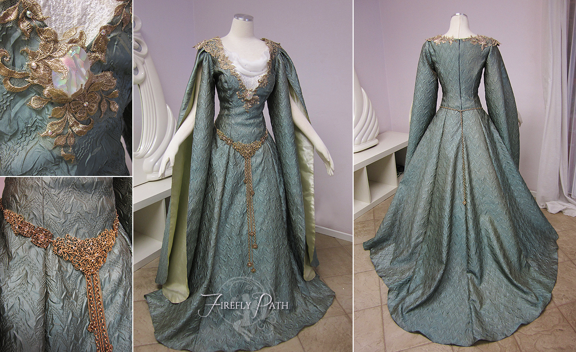 Boda del dragón y la cazadora: Ceremonia de unión [Invitados] - Página 2 Galadriel_inspired_gown_by_lillyxandra-d7usrgz