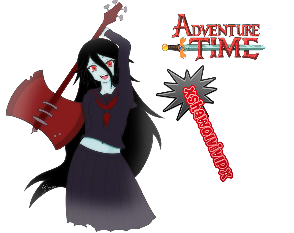 صور لمارسلين و هي انمي (سلسلة من كرتون الى انمي) Adventure_time__marceline_render_by_xshawolvivipx-d5vzlh7