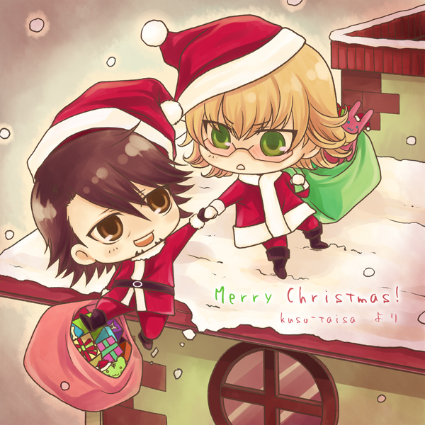 Joyeuses Fêtes  ! Merry_xmas_from_tiger_and_bunny_by_kuso_taisa-d4k0tpf