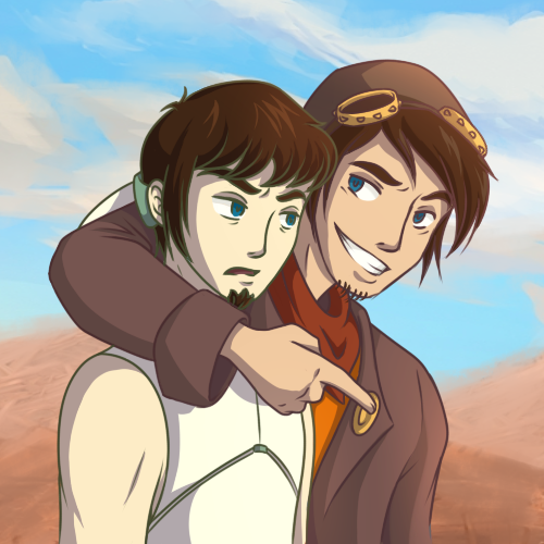 Yu-Gi-Oh Destiny Disappear Deponia__rufus_and_cletus_by_lileyx-d72b54k
