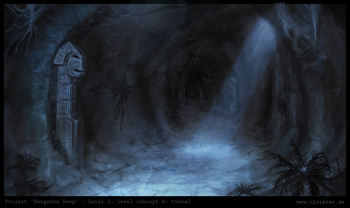 [AVENTURA] El juego del escondite [Eonburg, 2 de Diciembre - 897 d.G.] Dungeon_level_1___level_concept_a__tunnel_by_cloister-d4m02xn