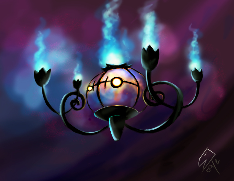 Géneration- pokémon+ Chandelure_by_sharkjaw-d5uajd5