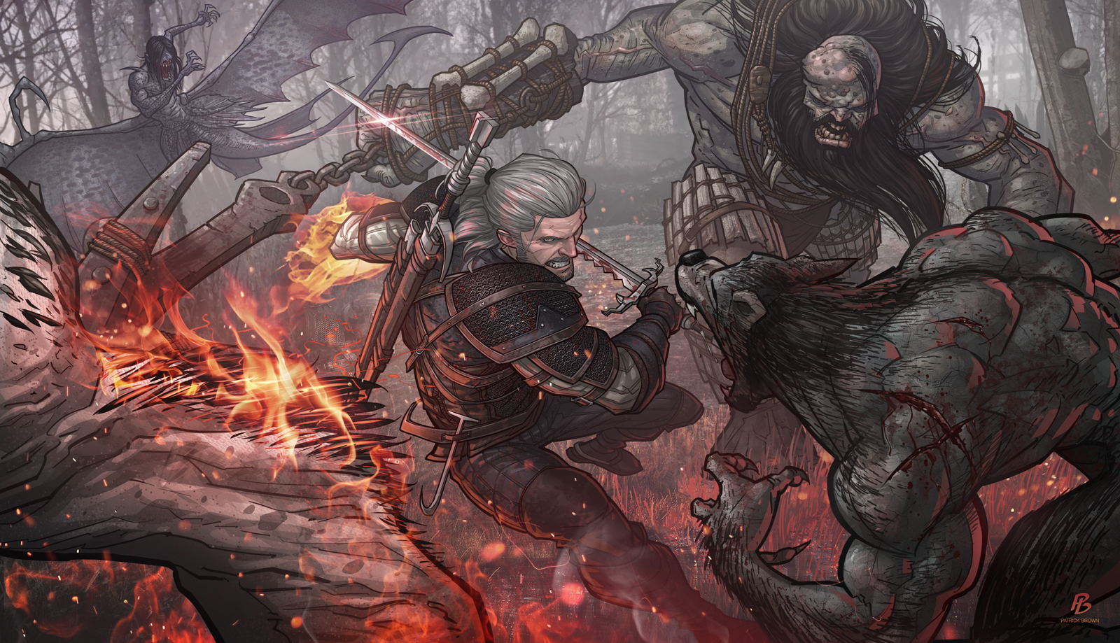 Gwynbleidd (o de vdd) The_witcher_3_by_patrickbrown-d7zu9b9