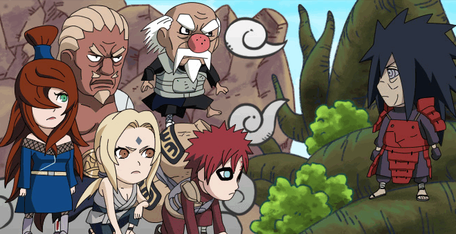 Delta e Code vs 5 Kages (survival) Chibi_madara_vs_5_kages_by_amenmadara-d5hbcds