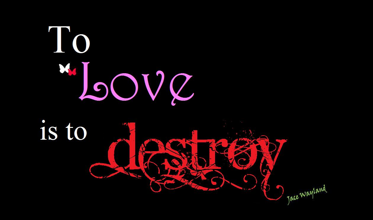 "To Love is to Destroy"  To_love_is_to_destroy_by_elliejelly666