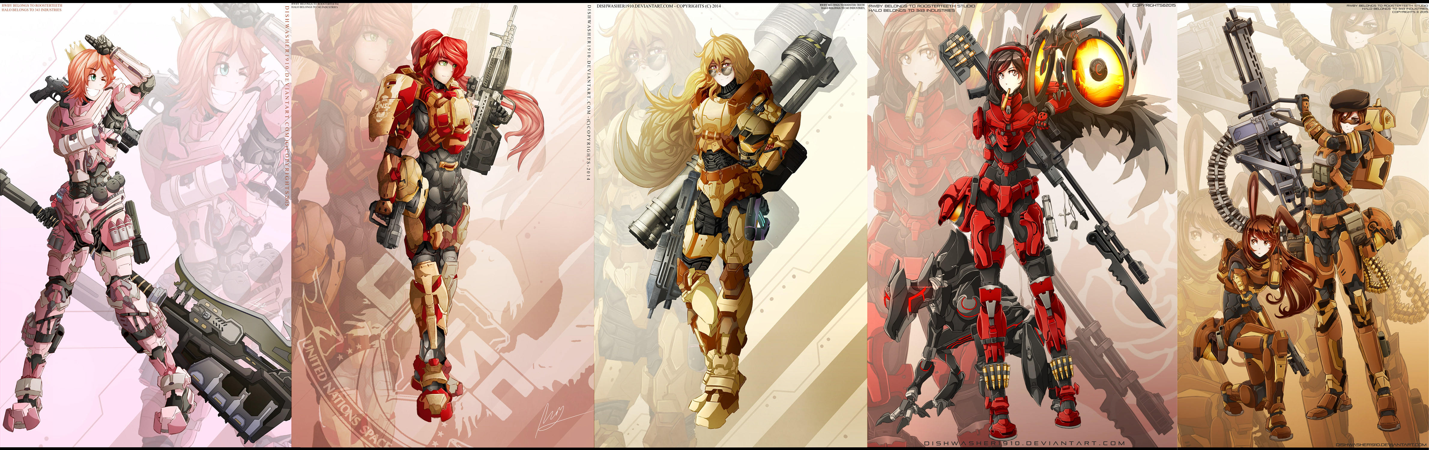 The Gallery - Page 6 Halo_x_rwby___wave_1__completed_by_dishwasher1910-d8xc576