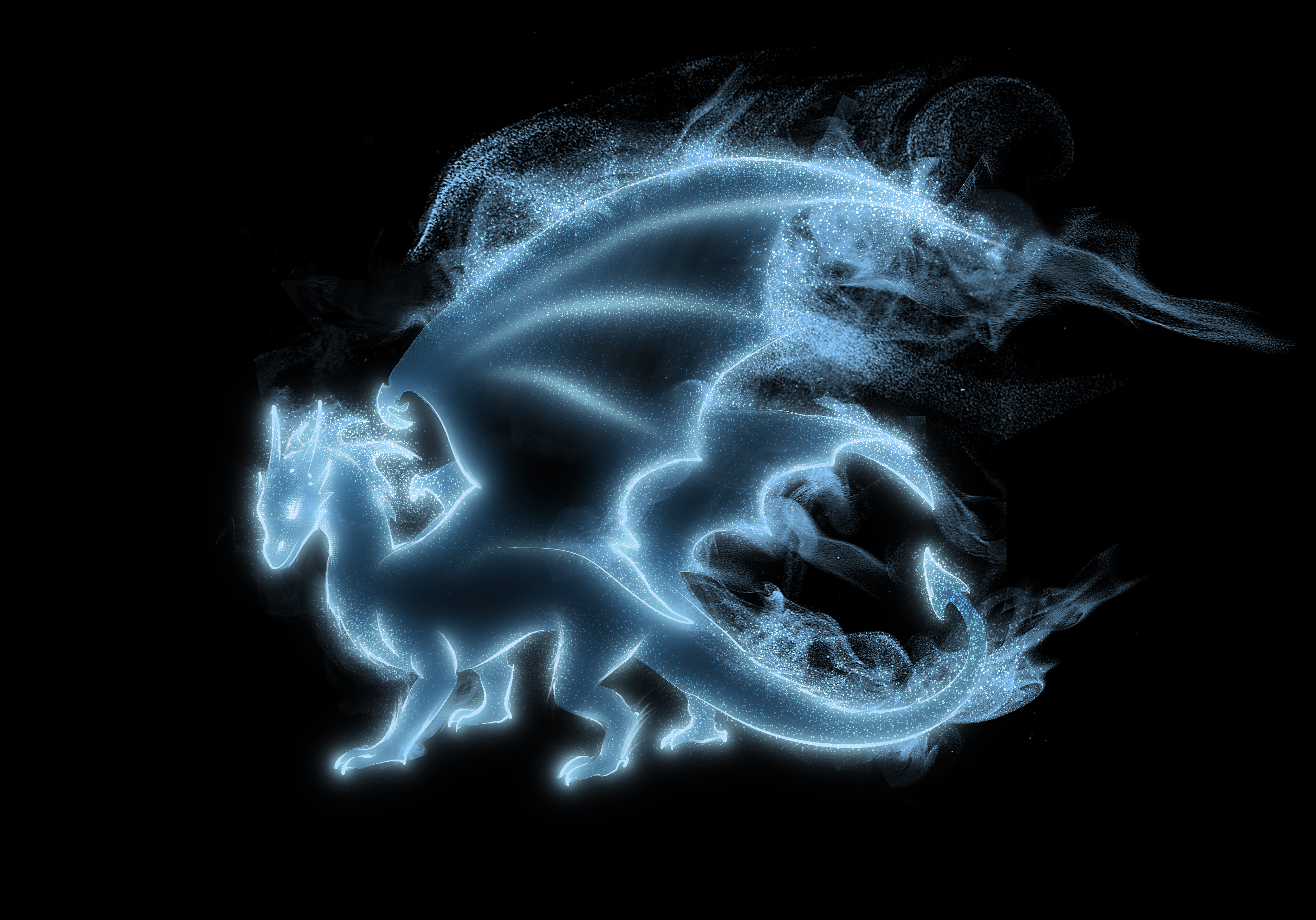 [Images] La Galerie des Patronus - Page 2 Dragon_patronus_by_tribalchick101-d6u62ei