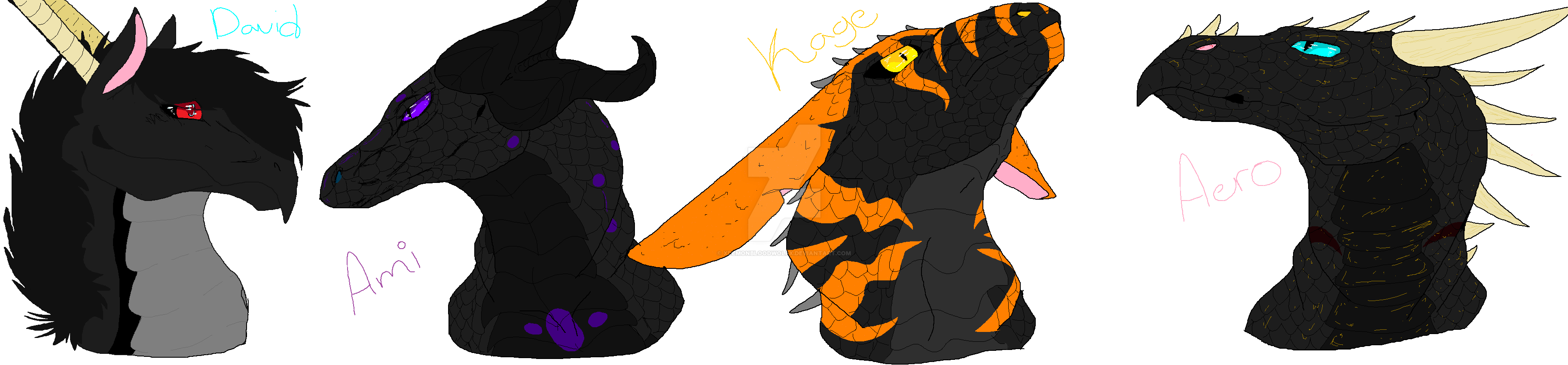 I SHALL TAKE REQUESTS!!! - Page 3 Dragon_headshots_by_xdemonbloodwolfx-d8tto37