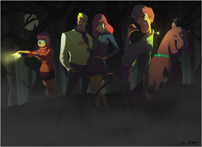 Personagens da Hanna-Barbera são modernizados em novos quadrinhos da DC The_scooby_doo_crew_by_kizer180-d315nxj