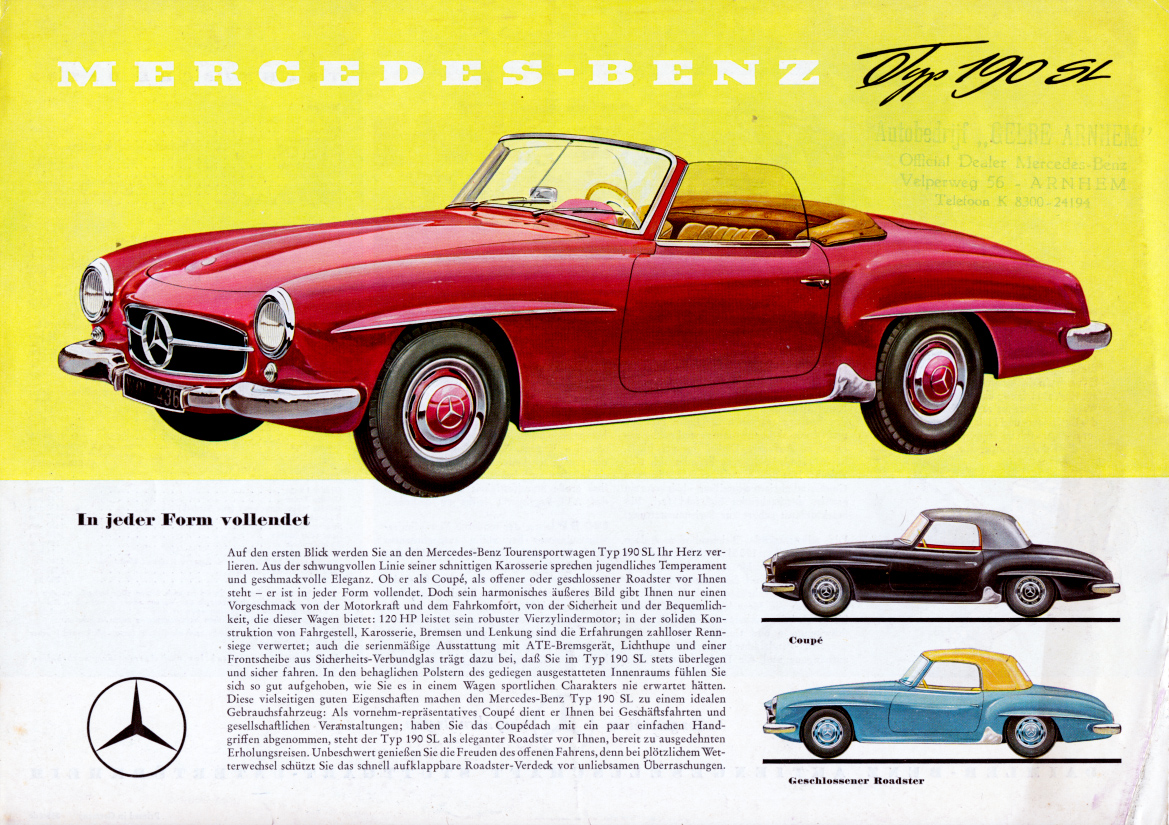 (W121): Brochura 190SL 1959 - alemão  1957_01duits