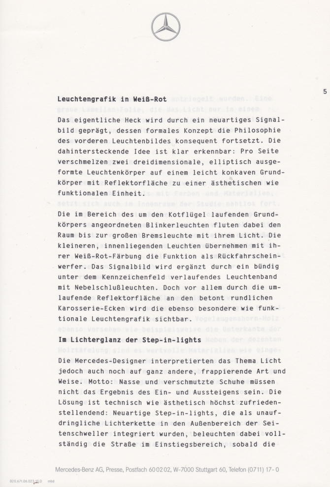 (C208): Brochura - estudos do conceito 1993 - alemão 006