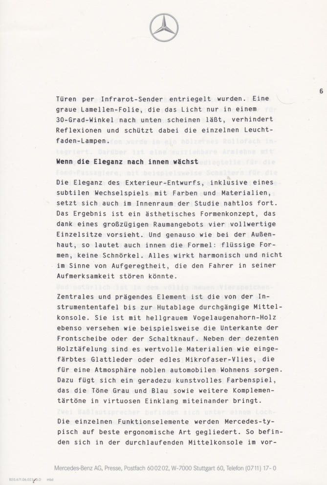 (C208): Brochura - estudos do conceito 1993 - alemão 007