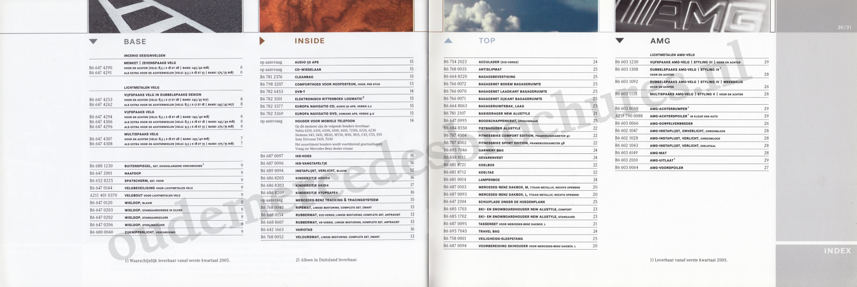 (C219): Catálogo de acessórios 2004 - neerlandês 016