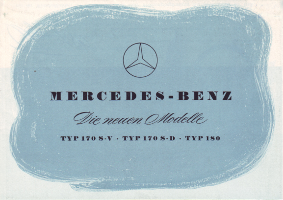 Catálogo - Tipo 170SV, 170SD e 180 - 1953 - alemão 001
