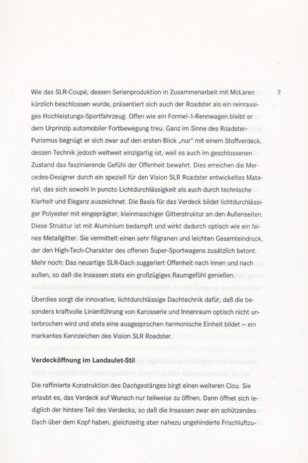 (C199): Press release SLR Roadster 1999 - alemão 009