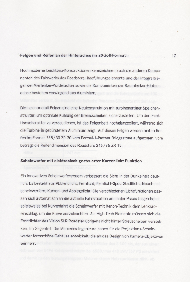 (C199): Press release SLR Roadster 1999 - alemão 019