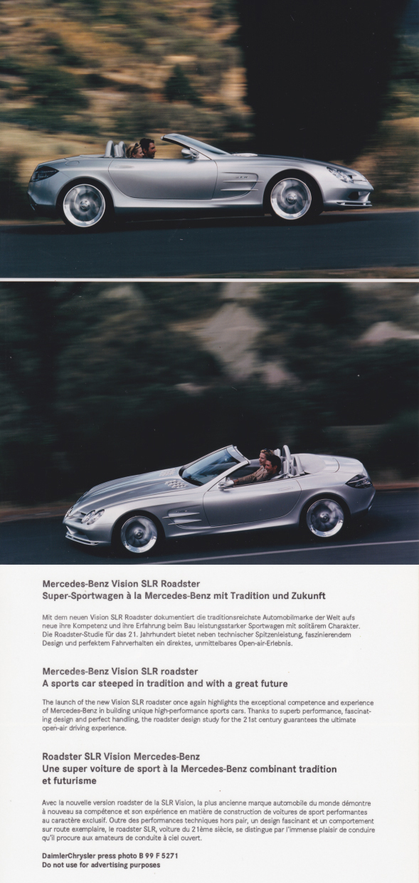 (C199): Press release SLR Roadster 1999 - alemão 025