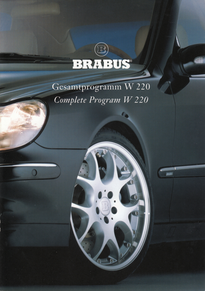 (W220): Catálogo 2003 BRABUS - inglês/alemão 001