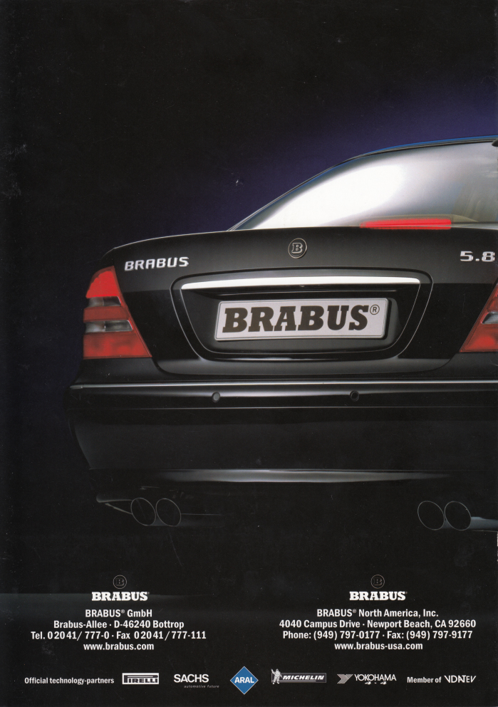 (W220): Catálogo 2003 BRABUS - inglês/alemão 007