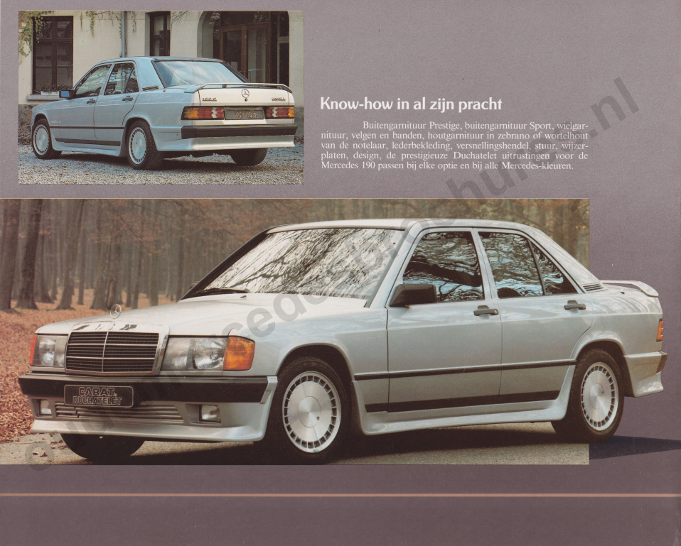 (Carat Duchatalet): Catálogo Mercedes-Benz 1985 - neerlandês 003