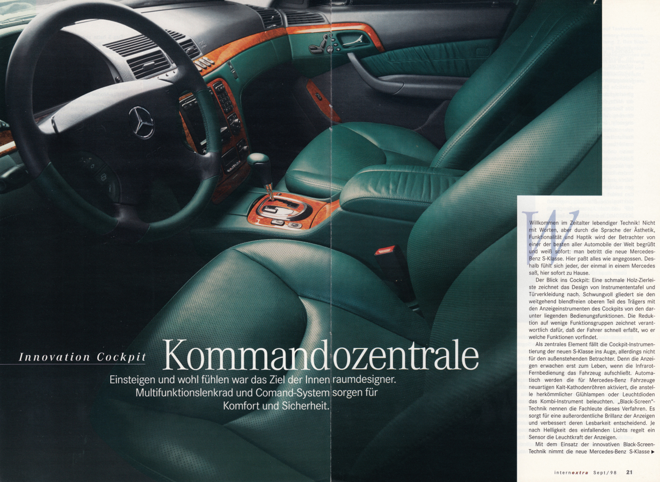 (W220): Catálogo pré-lançamento "Intern Extra" 1998 - alemão 011