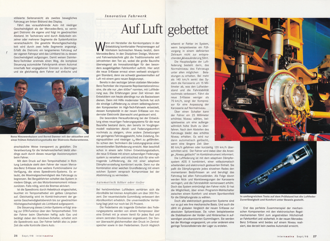 (W220): Catálogo pré-lançamento "Intern Extra" 1998 - alemão 014