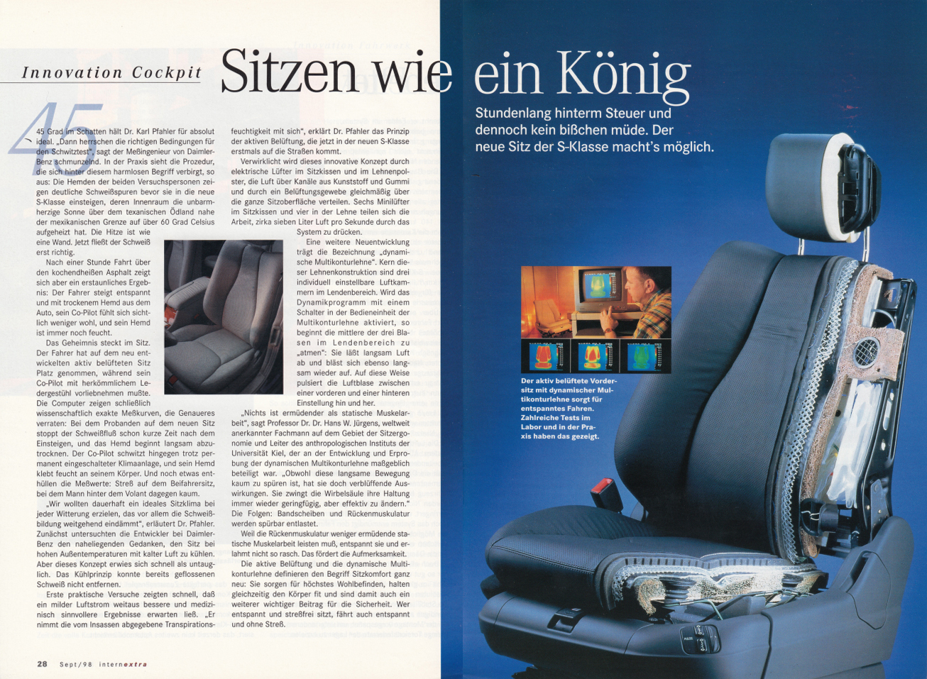 (W220): Catálogo pré-lançamento "Intern Extra" 1998 - alemão 015