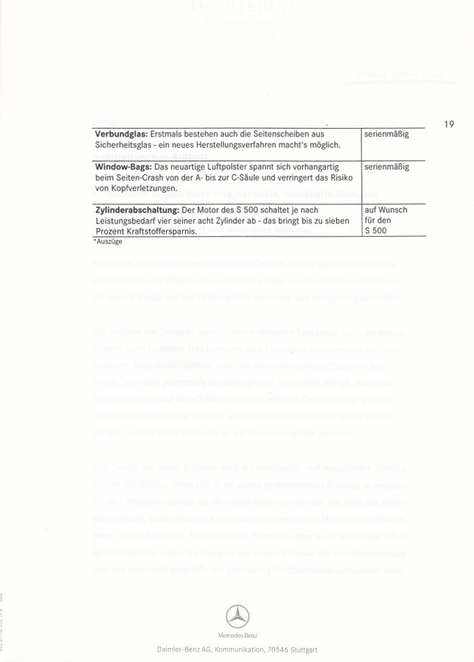 (W220): Press Release 1998 - alemão 0025