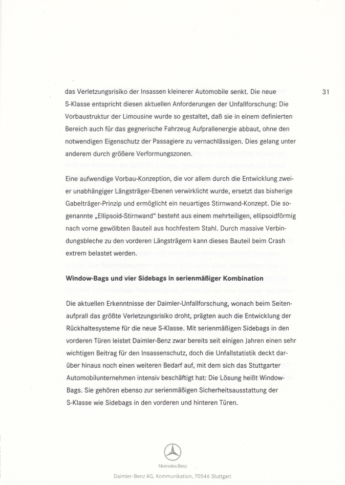 (W220): Press Release 1998 - alemão 0040