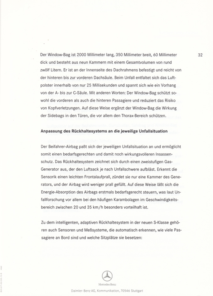 (W220): Press Release 1998 - alemão 0041