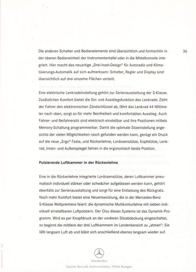 (W220): Press Release 1998 - alemão 0046