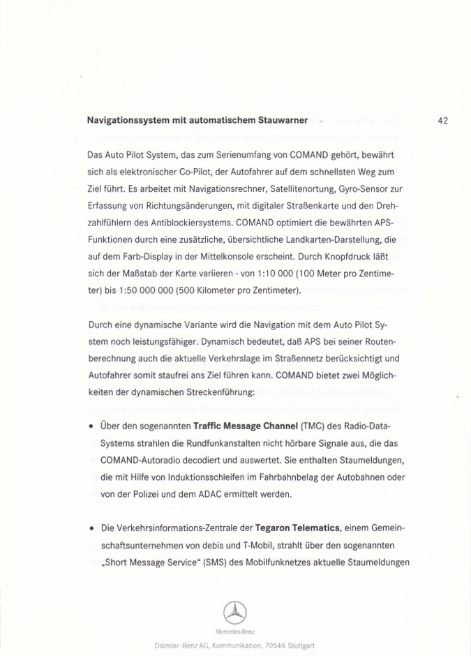 (W220): Press Release 1998 - alemão 0053