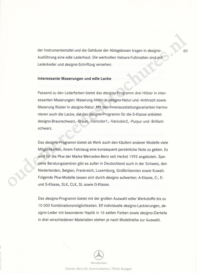(W220): Press Release 1998 - alemão 0071