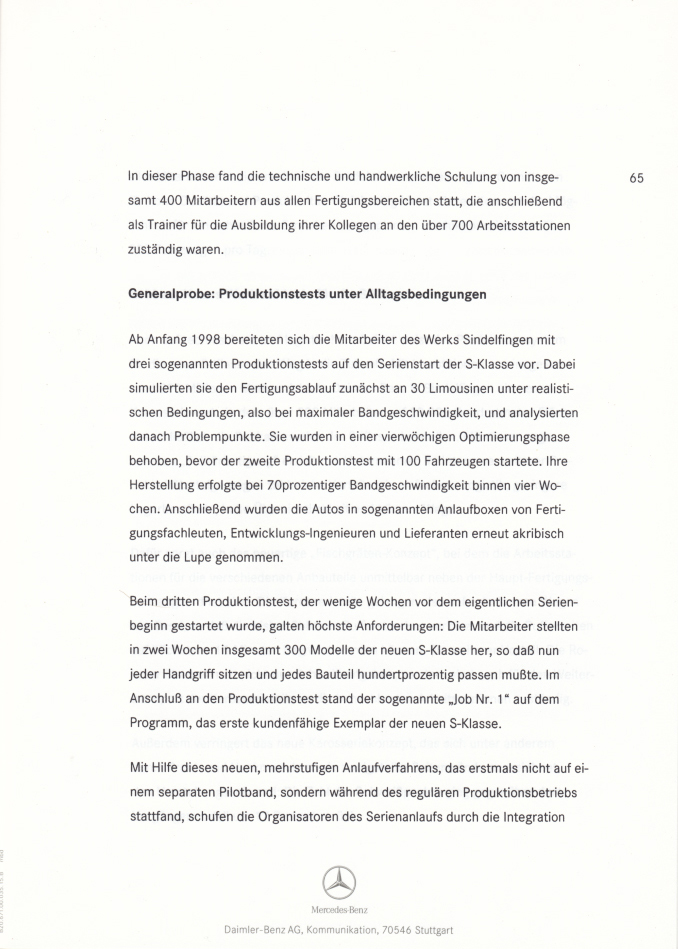 (W220): Press Release 1998 - alemão 0076