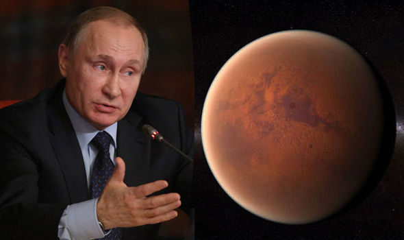 Rússia irá lançar missão para Marte em 2019 Putin-mars