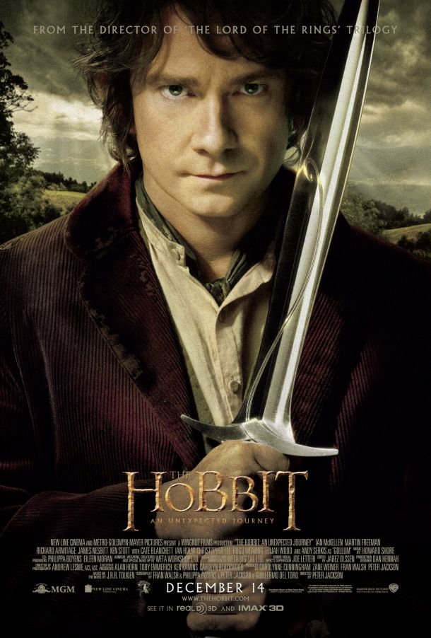 Bruno-Topic >> Yeah you young wild girls you'll be the death of me. - Página 39 Hobbit-unexpected-journey-poster2-bilbo-sword-610x902