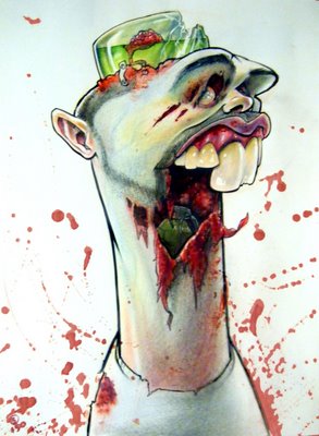 Sean Gardner 的殭屍血腥暴力版CARICATURE 4950fbf23daac