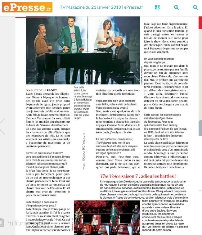 The Voice - Presse 2017 - 2018 118835881