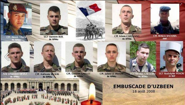 18 août 2008 : Dix soldats français tués en Afghanistan . 105674045