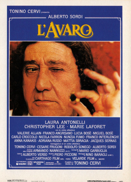 Alberto Sordi - L'Avaro (1988).avi DVDRip -ITA  ([HTTP] DVDRip, 1 CD, AVI, ITA) Locandina