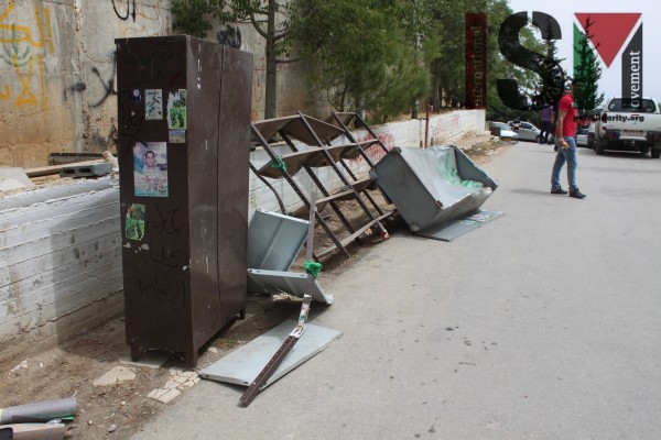 University rooms destroyed in early morning raid by Israeli forces IMG_0900-600x400