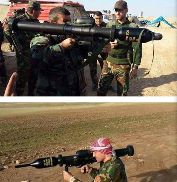 البيشمركه الكرديه تستعمل صواريخ Panzerfaust 3 الالمانيه المضاده للدروع  B8NUTMKIMAAk-rg