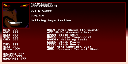100% Original Showcase (Maximillion) HellsingRPGGame_Max