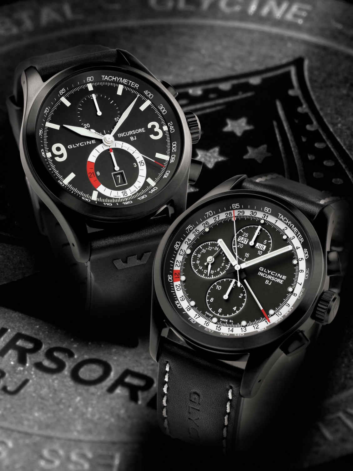 Glycine Incursore Black Jack Chronographes Blackjack