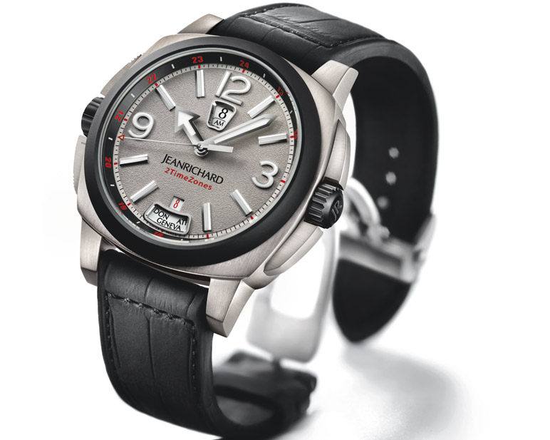 News : JeanRichard 2TimeZones Zirconium Jrzir