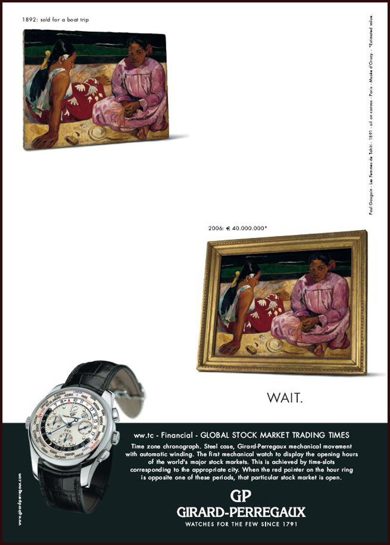 Une nouvelle campagne de Girard-Perregaux pour les USA Gaugin-wwtc